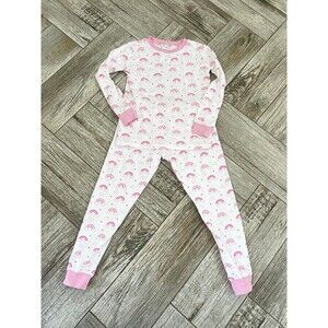 kissy kissy pink rainbow pajamas